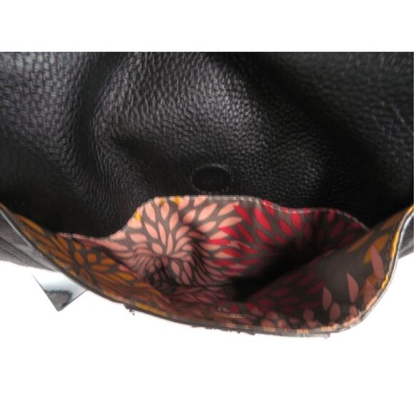 Lodis Siera Black Leather Travel Tote Large Pebbled Leather Shoulder Bag - Picture 6 of 8